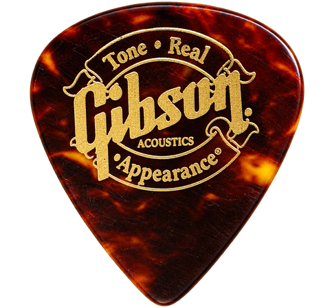 Tortoiseshell Gibson guitar pick